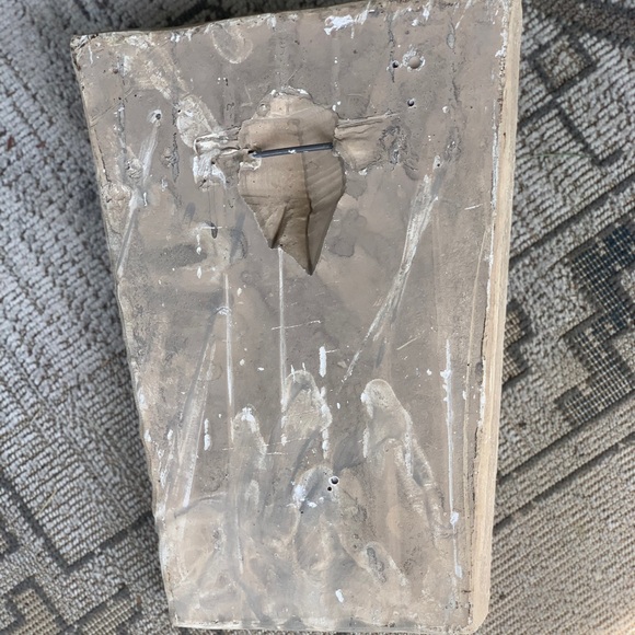 Vintage concrete marble look Green Man mystical garden plaque gothic - Picture 6 of 7